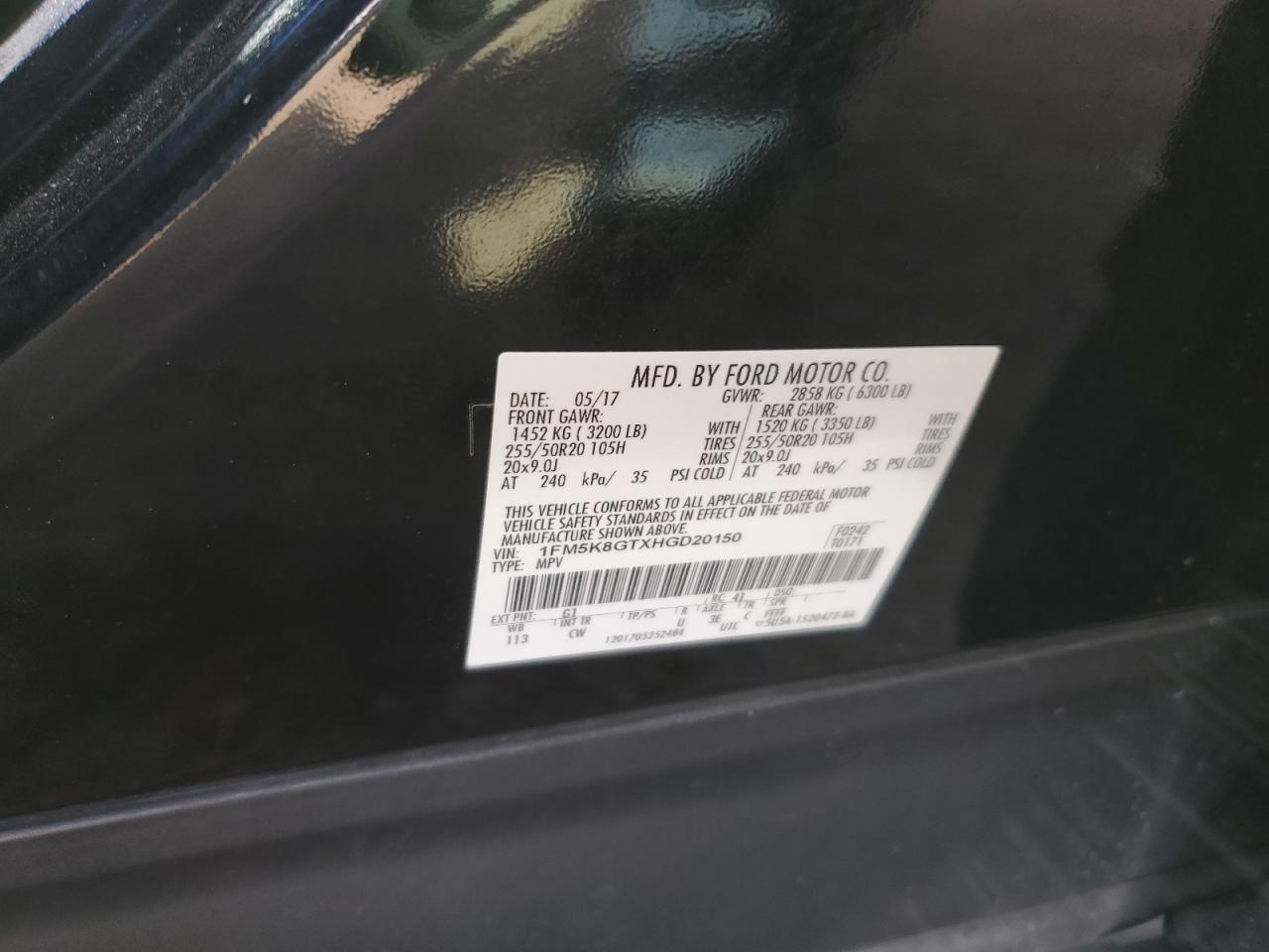 2017 FORD Explorer Sport Trac