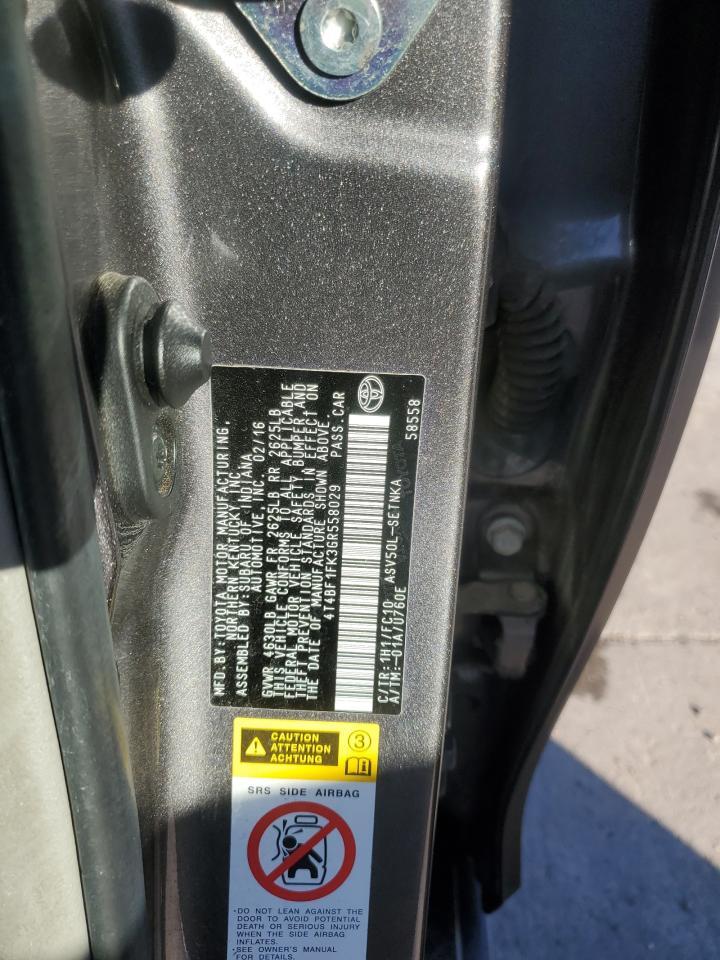 2016 TOYOTA CAMRY