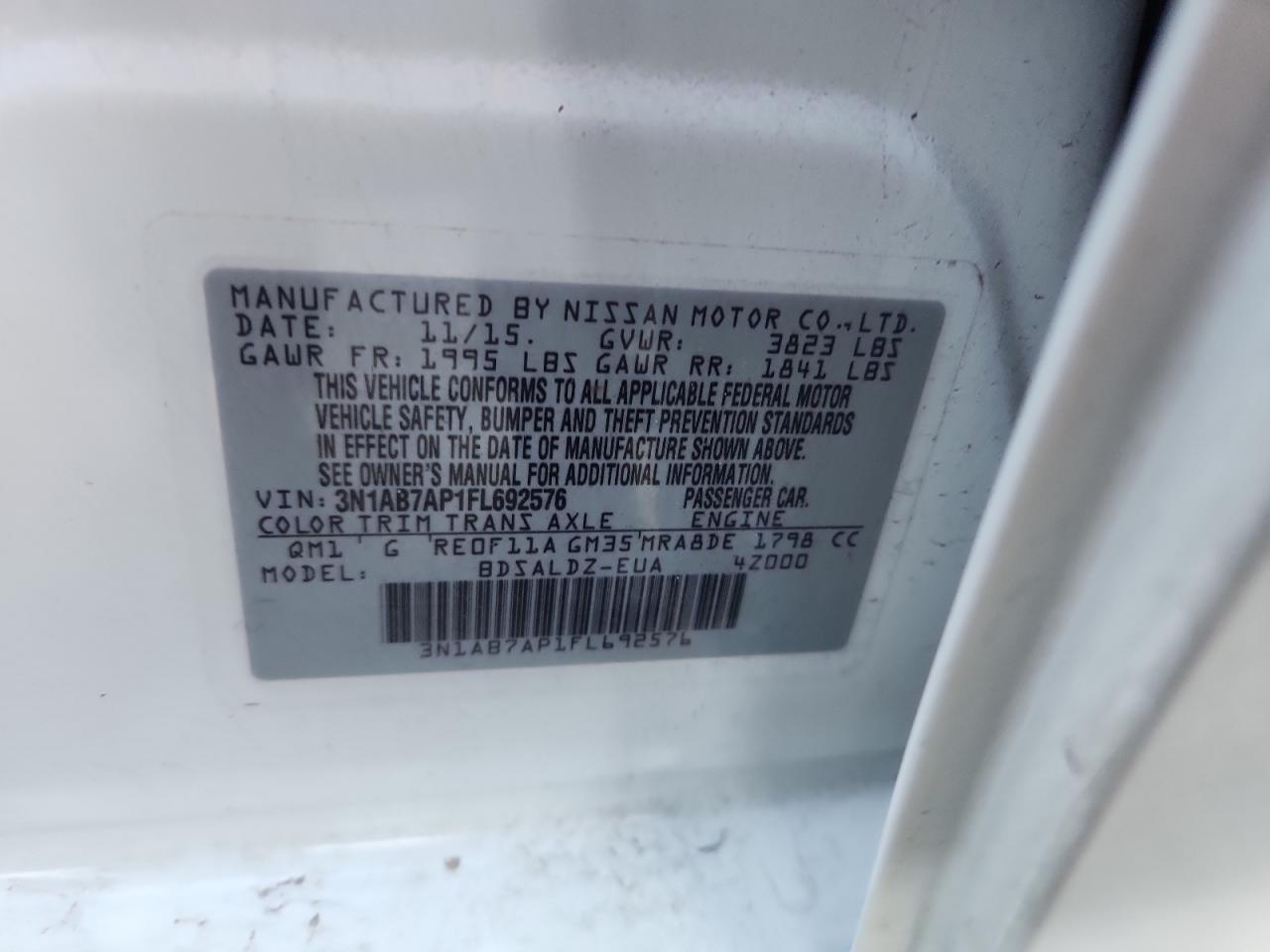 2015 NISSAN SENTRA
