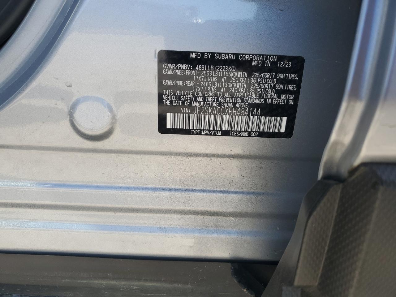 2024 SUBARU FORESTER