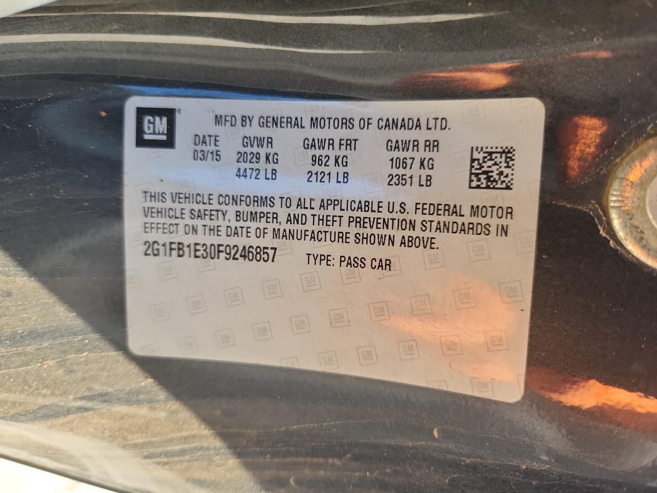 2015 CHEVROLET Camaro