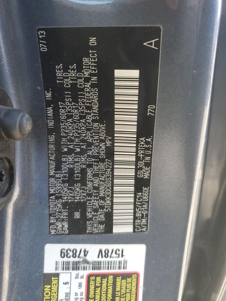 2013 TOYOTA SIENNA