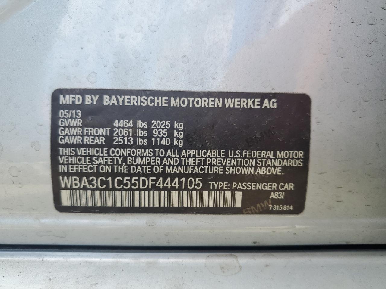 2013 BMW 3 SERIES