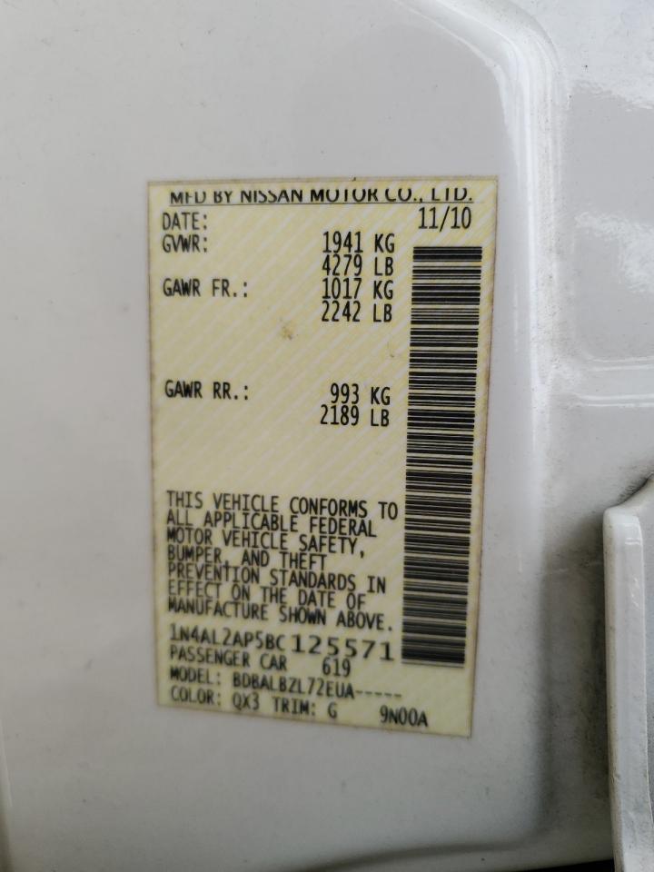 2011 NISSAN ALTIMA