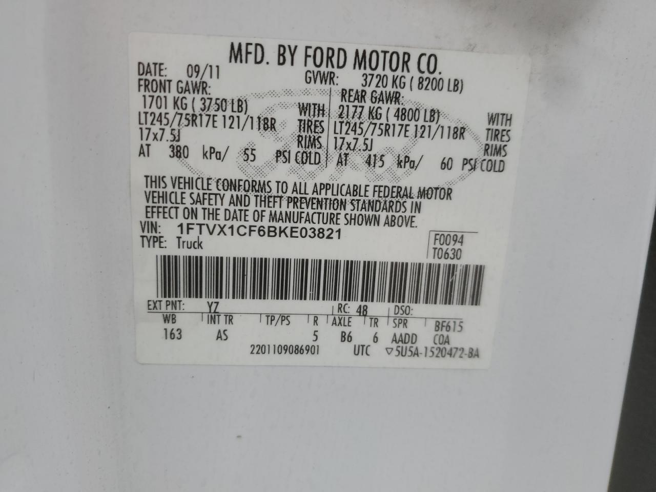 2011 FORD F-150