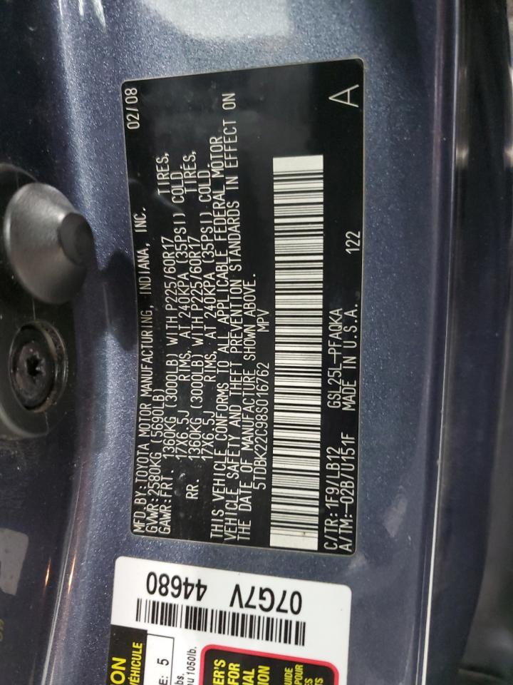 2008 TOYOTA SIENNA