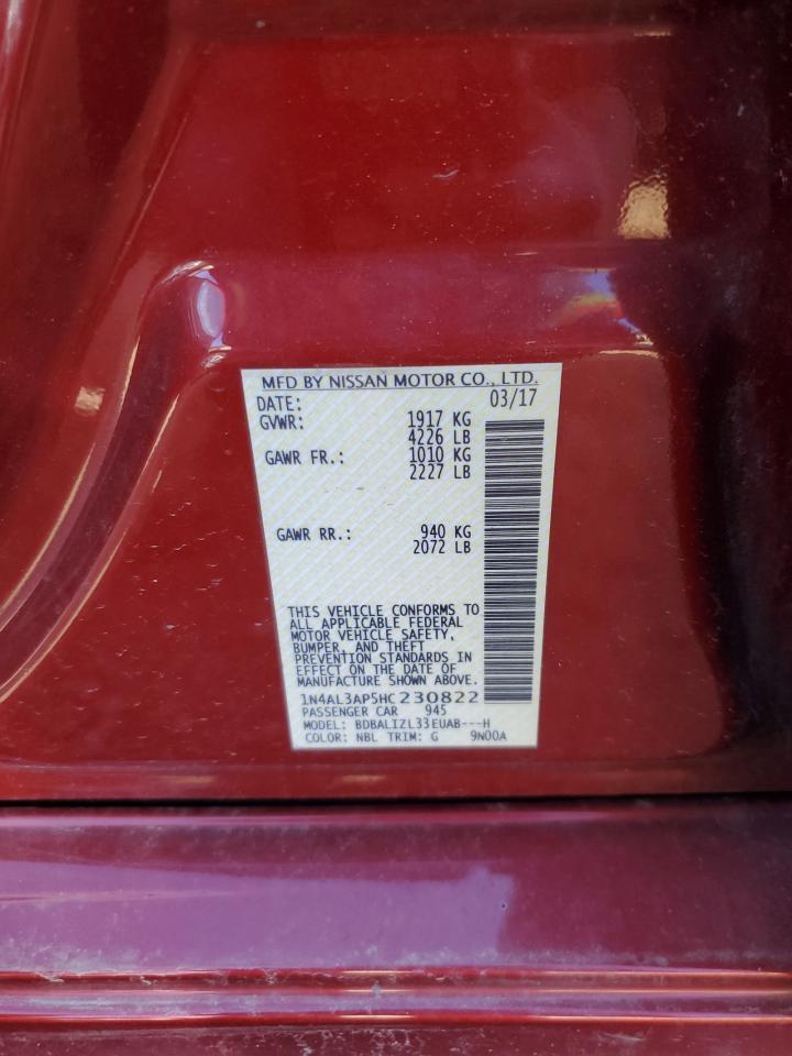 2017 NISSAN ALTIMA