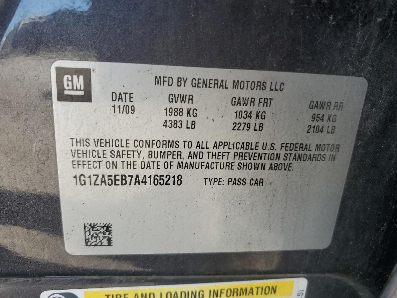 2010 CHEVROLET MALIBU