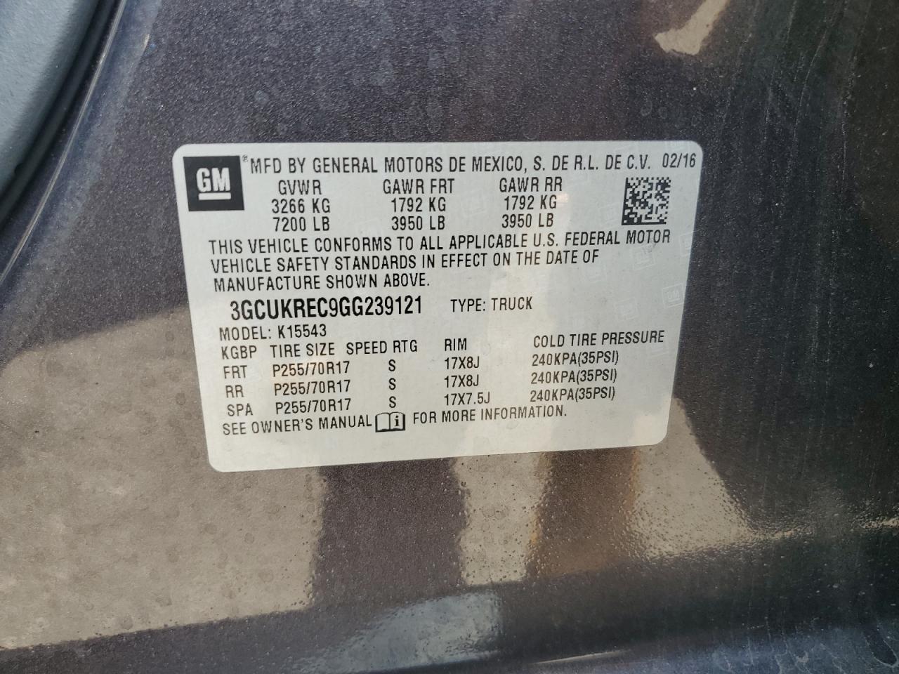 2016 CHEVROLET Silverado