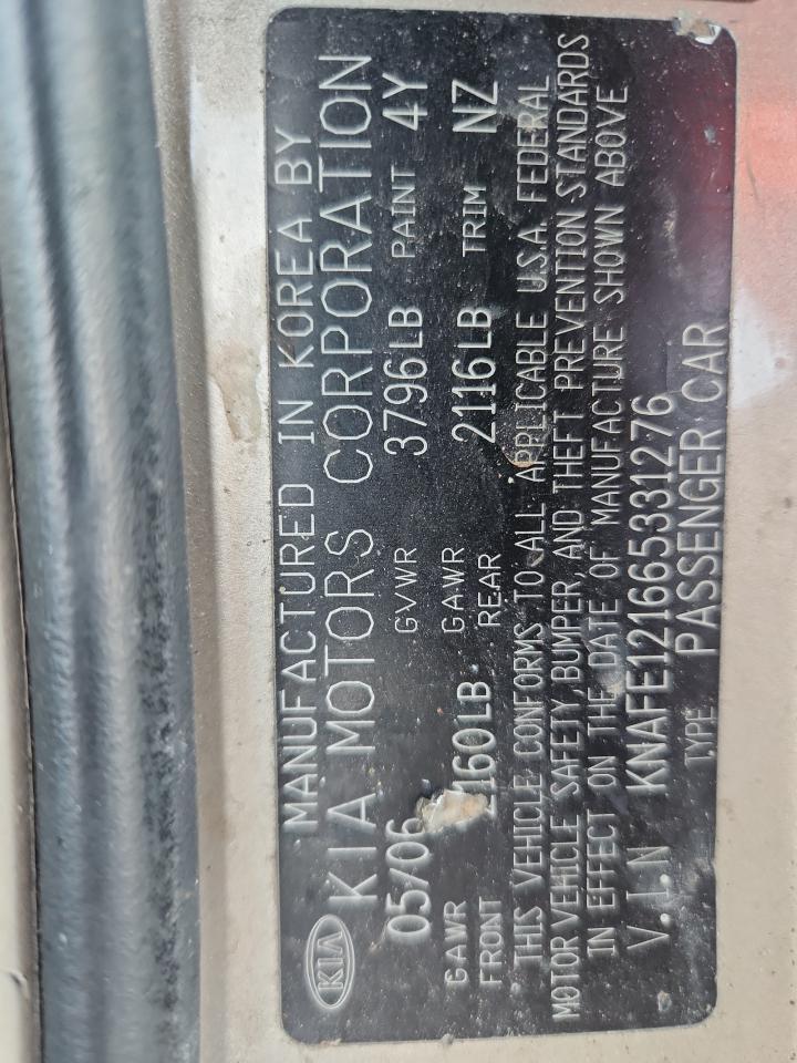 2006 KIA Spectra
