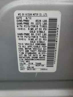 2012 NISSAN ROGUE