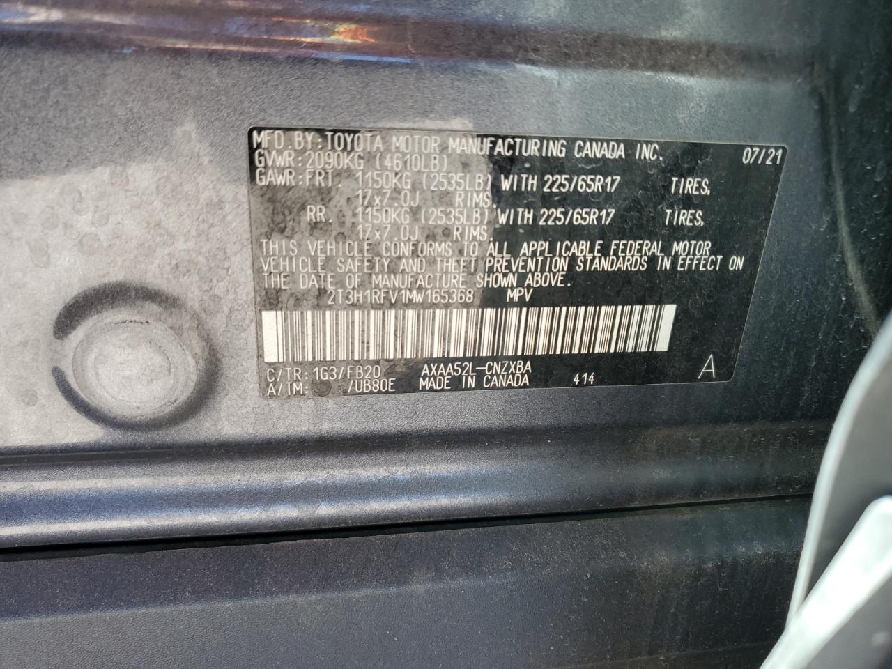 2021 TOYOTA RAV4