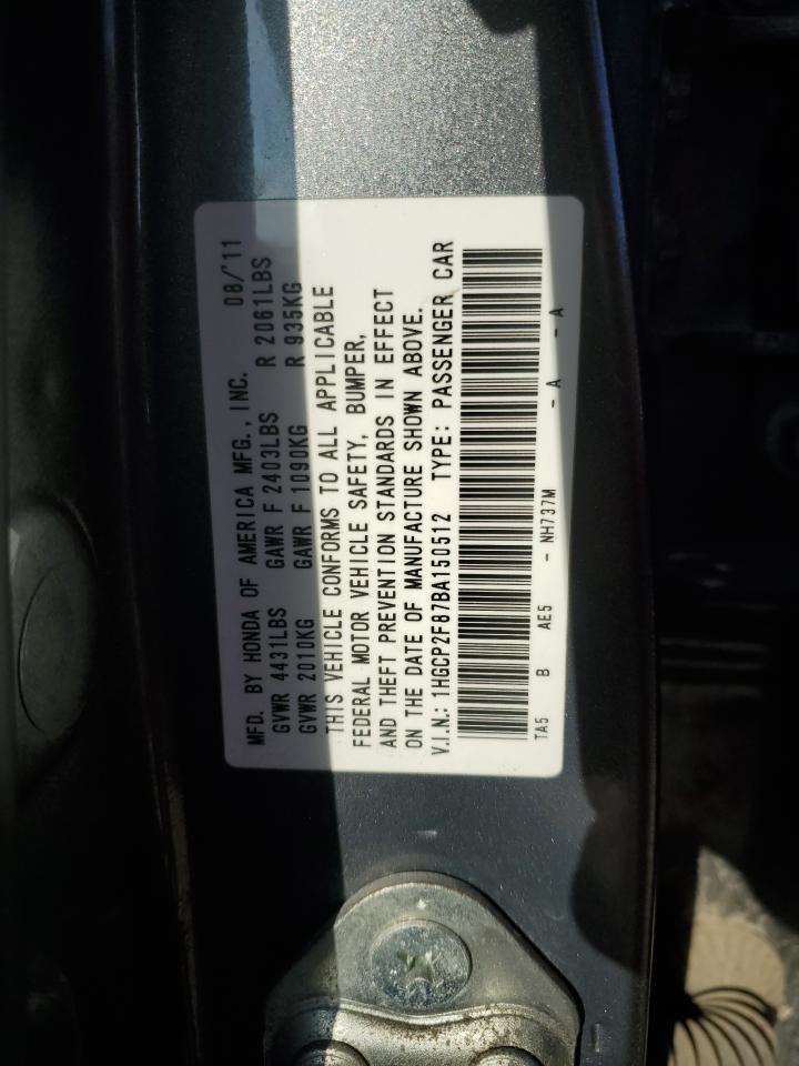 2011 HONDA ACCORD