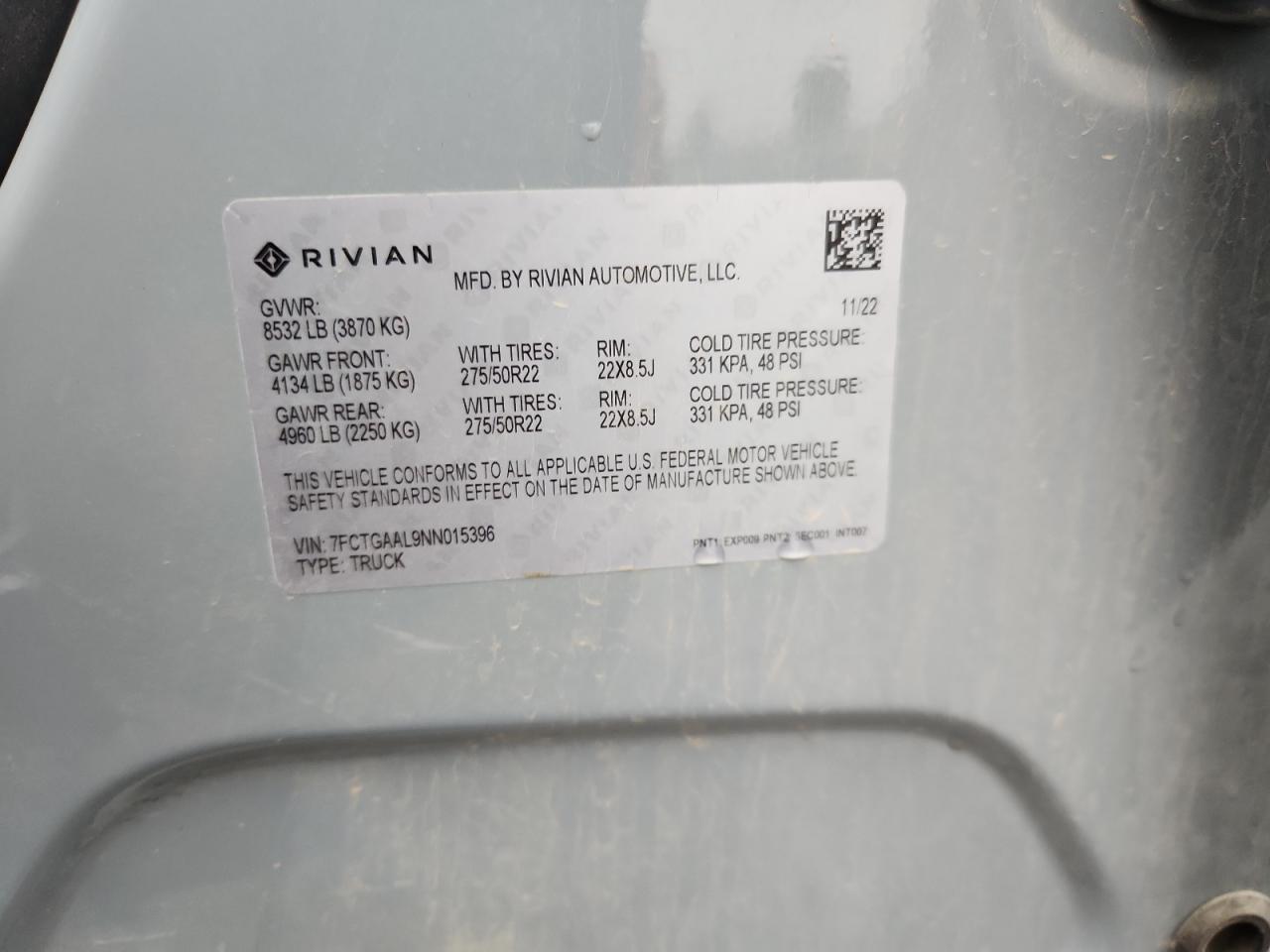 2022 RIVIAN R1t