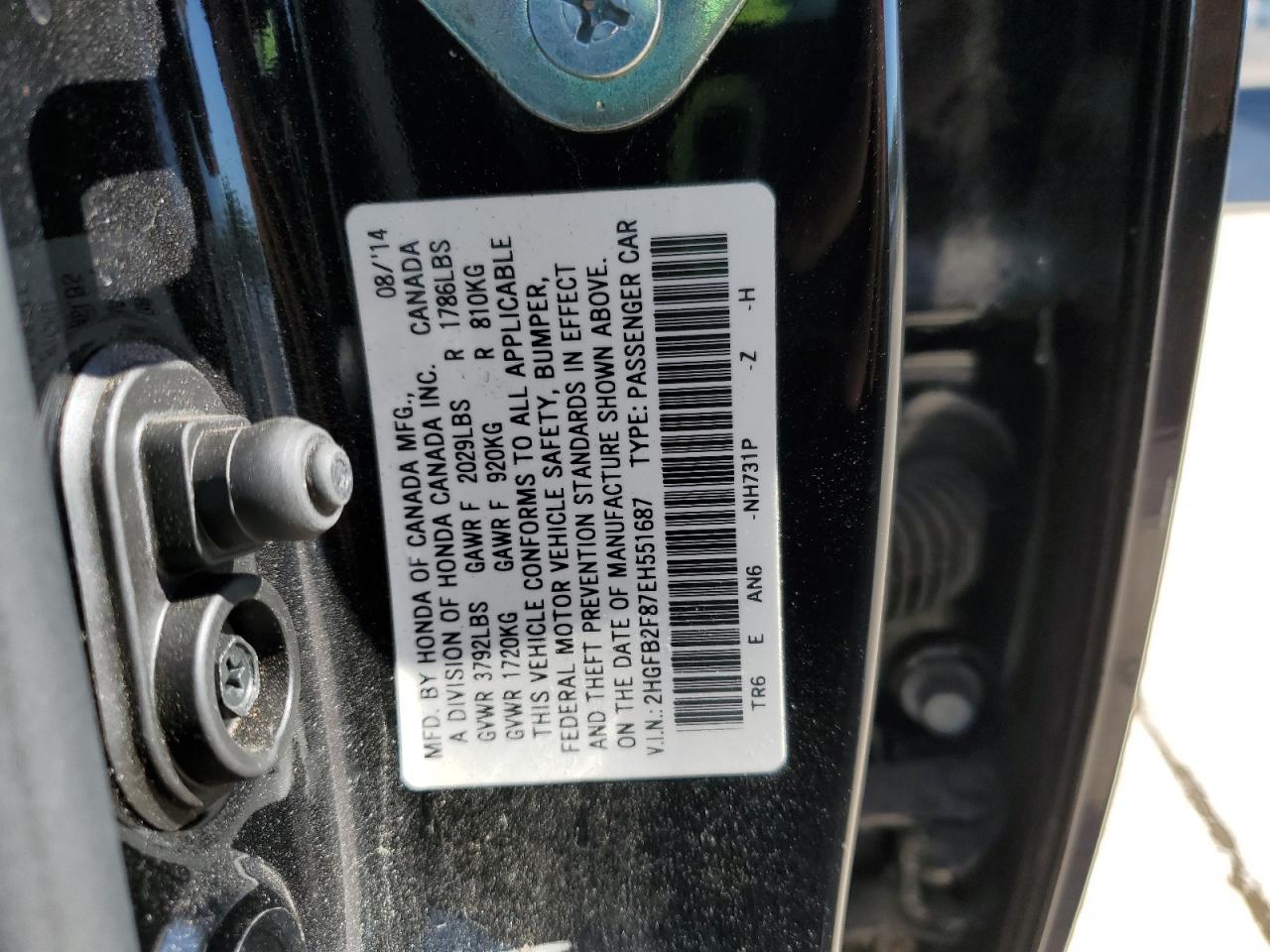 2014 HONDA CIVIC