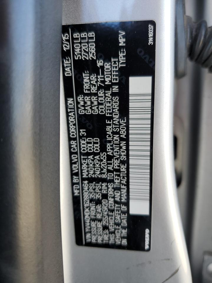 2016 VOLVO XC60