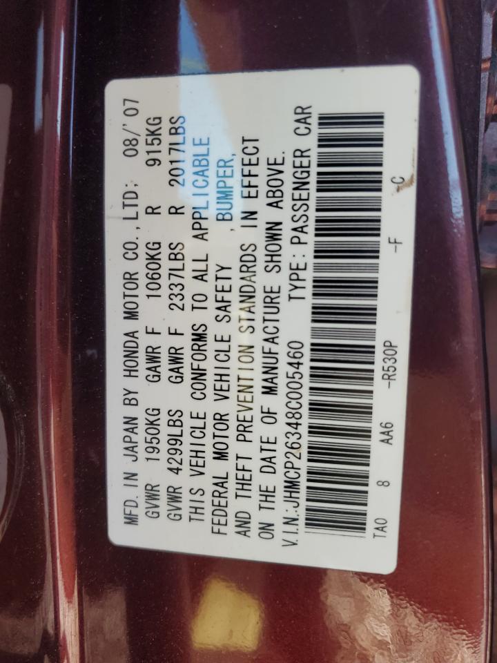 2008 HONDA ACCORD