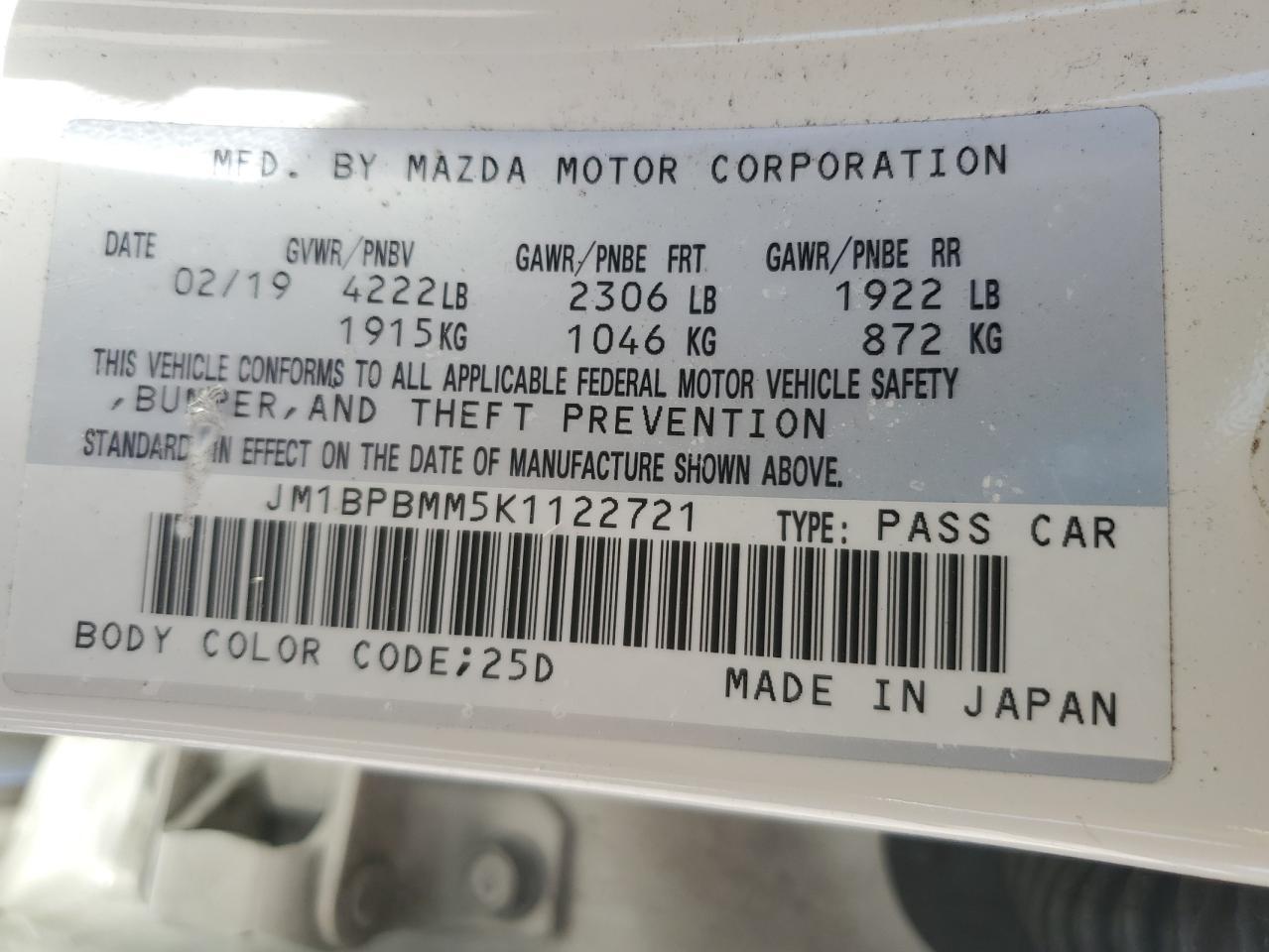 2019 MAZDA 3