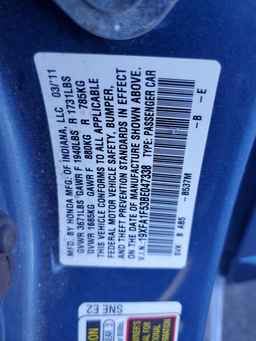 2011 HONDA CIVIC