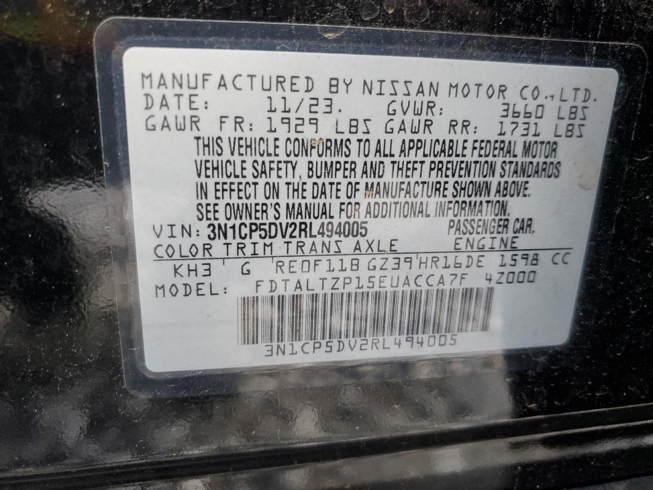 2024 NISSAN KICKS