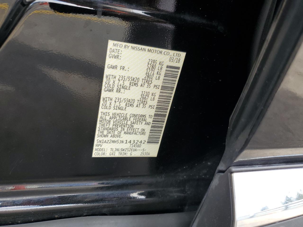 2018 NISSAN MURANO