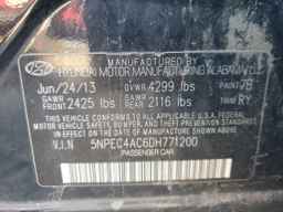 2013 HYUNDAI SONATA