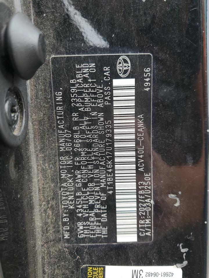 2007 TOYOTA CAMRY