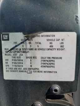 2004 CHEVROLET Cavalier