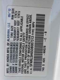 2013 HONDA ODYSSEY