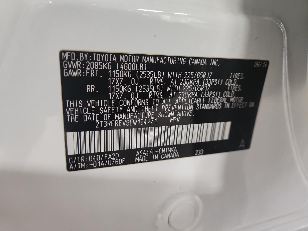 2014 TOYOTA RAV4