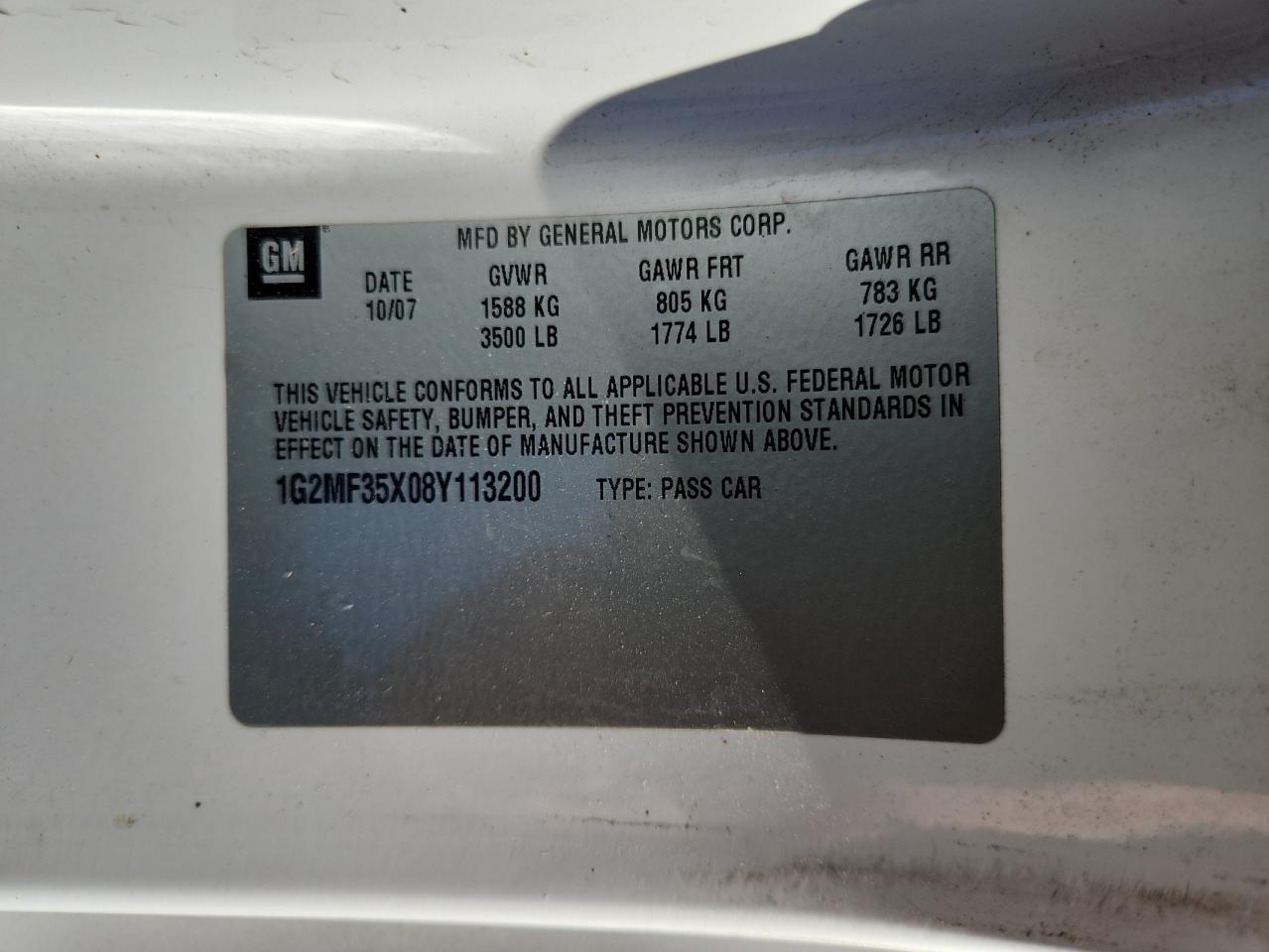 2008 PONTIAC SOLSTICE