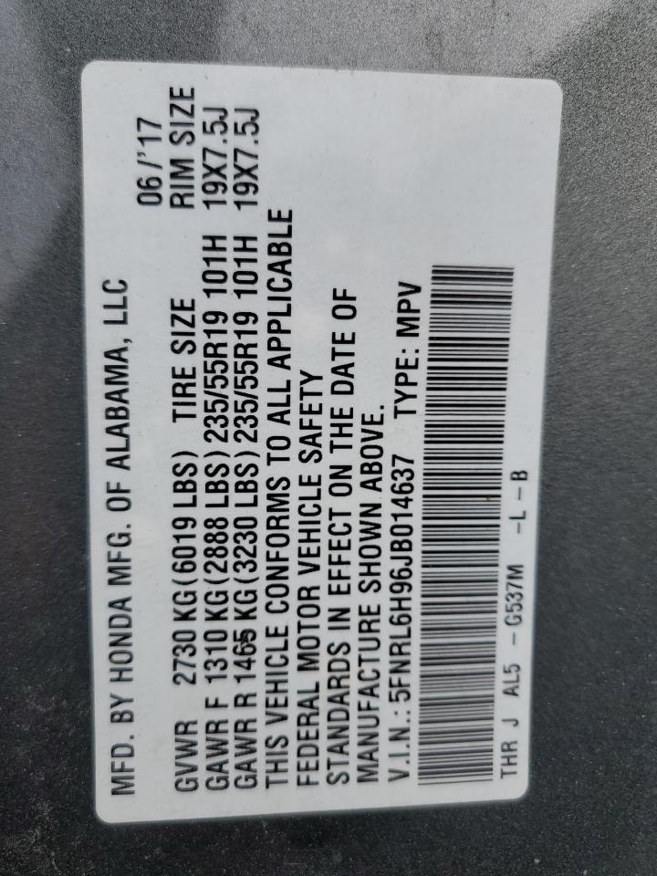 2018 HONDA ODYSSEY