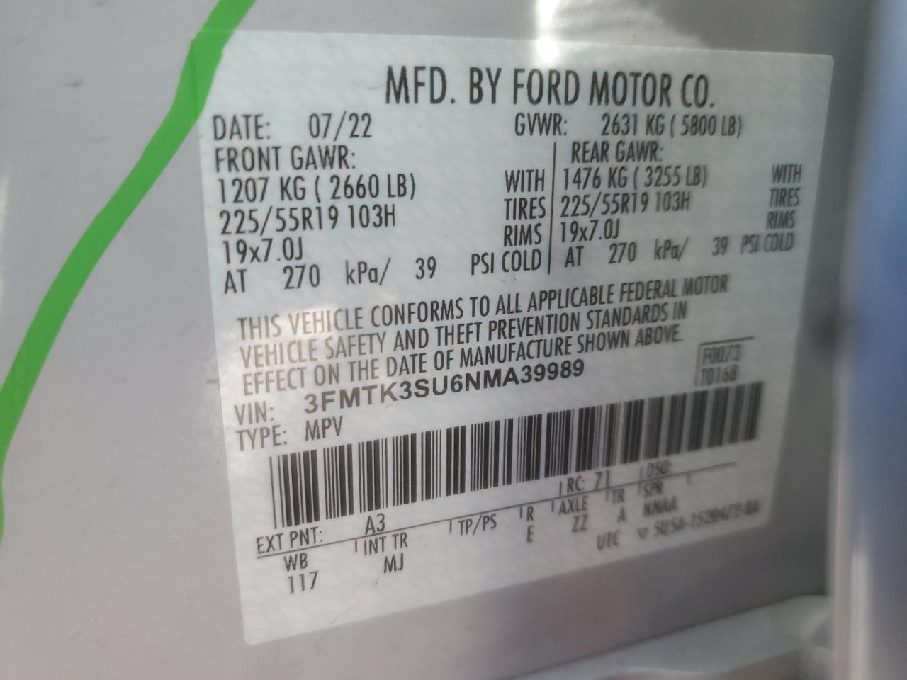 2022 FORD Mustang Mach-E