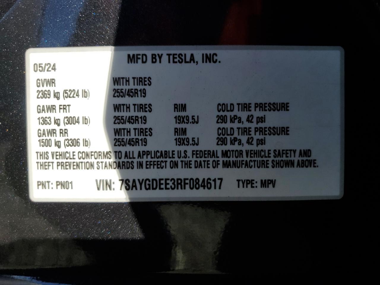 2024 TESLA MODEL Y