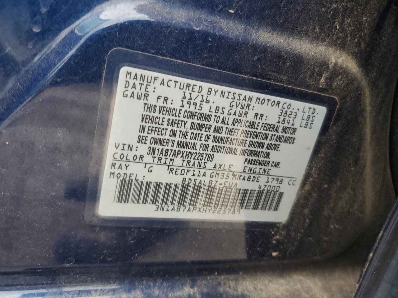 2017 NISSAN SENTRA