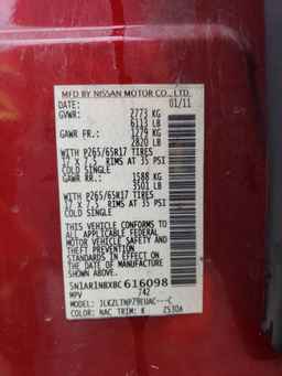 2011 NISSAN PATHFINDER