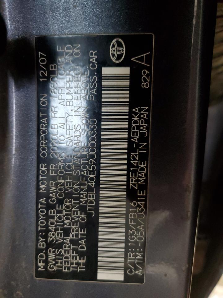 2009 TOYOTA COROLLA