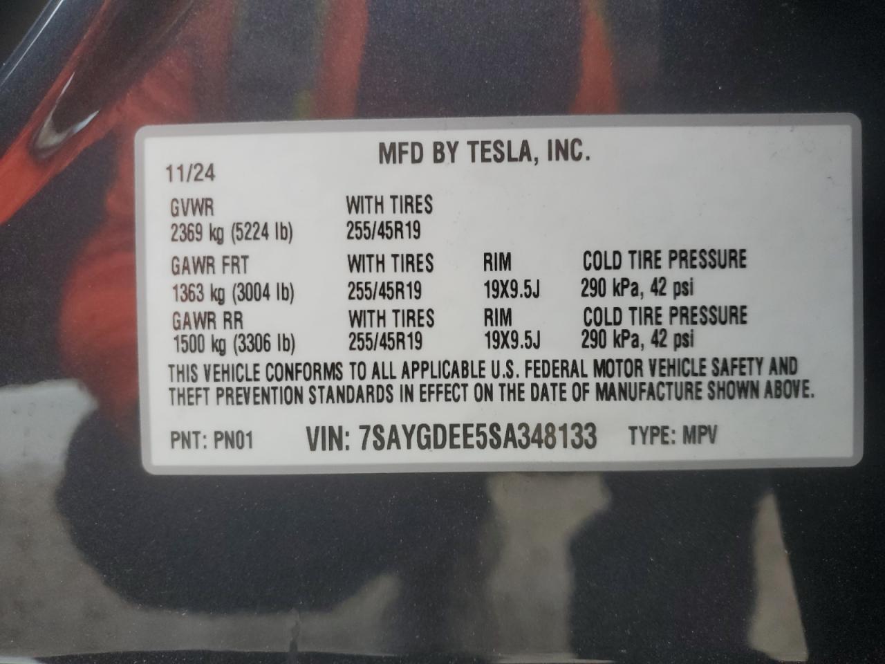 2025 TESLA MODEL Y