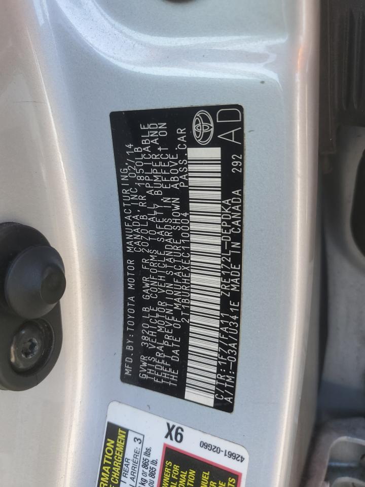 2014 TOYOTA COROLLA