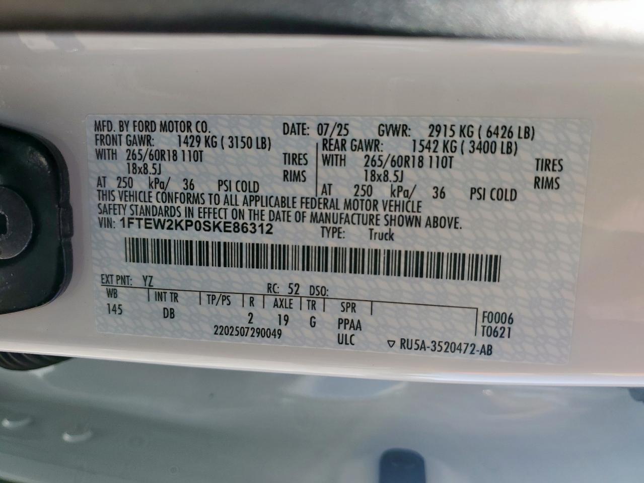 2025 FORD F-150