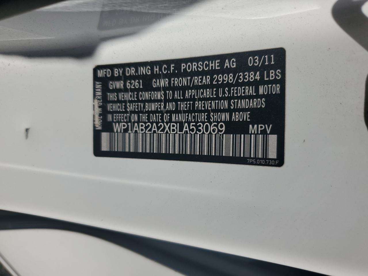 2011 PORSCHE CAYENNE
