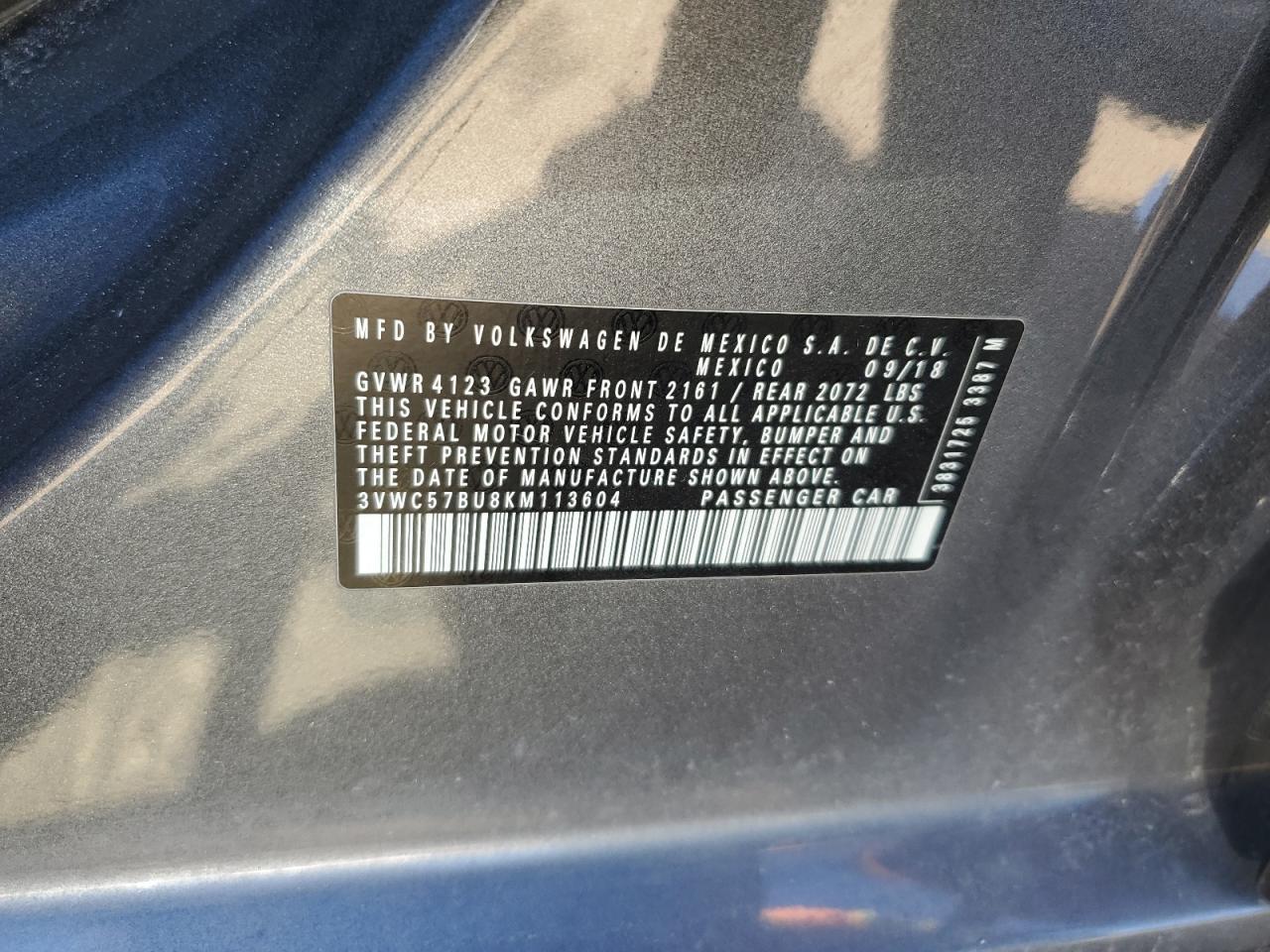 2019 VOLKSWAGEN JETTA