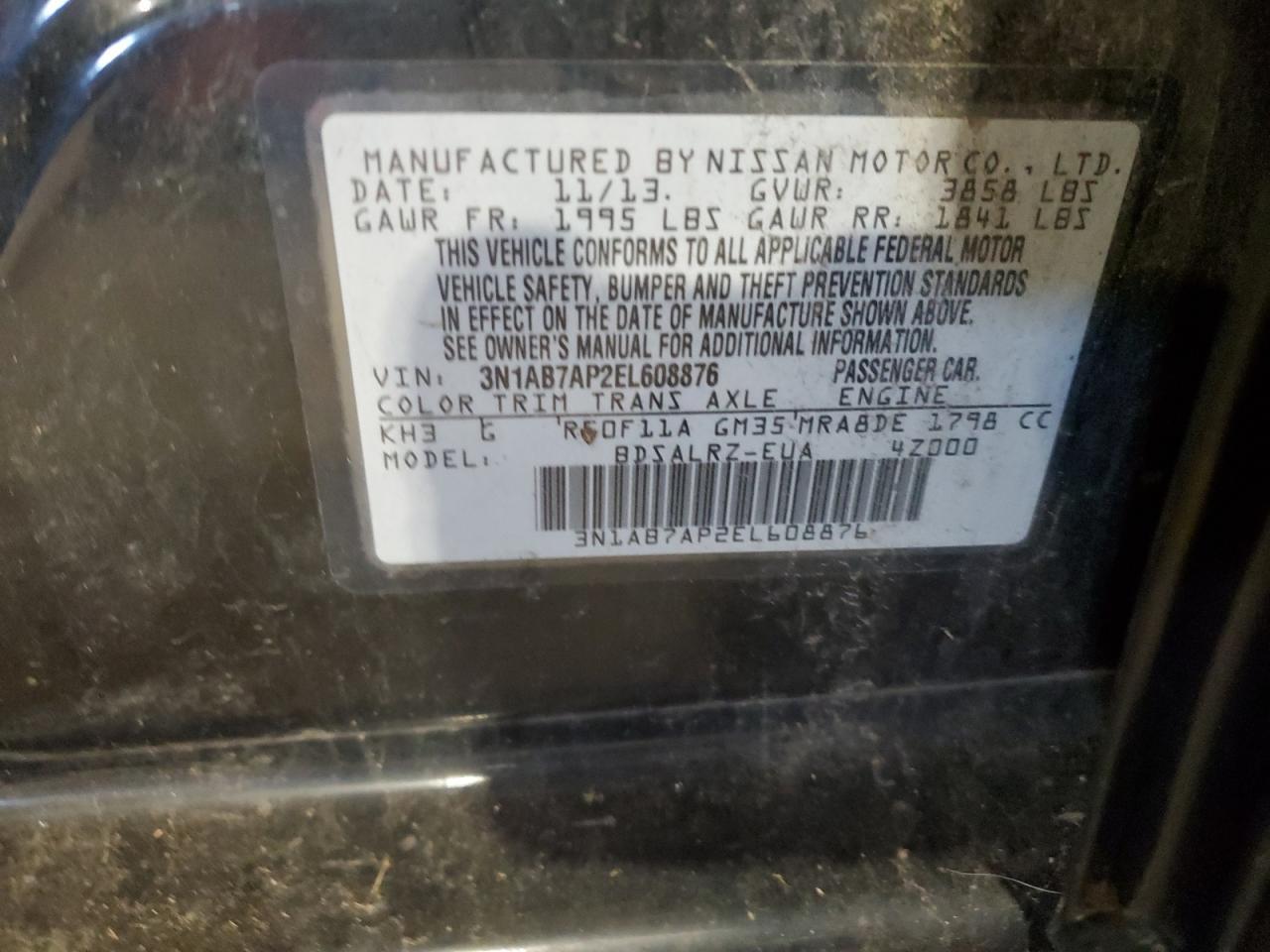 2014 NISSAN SENTRA