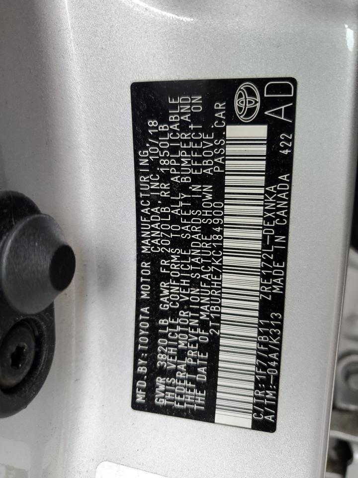 2019 TOYOTA COROLLA