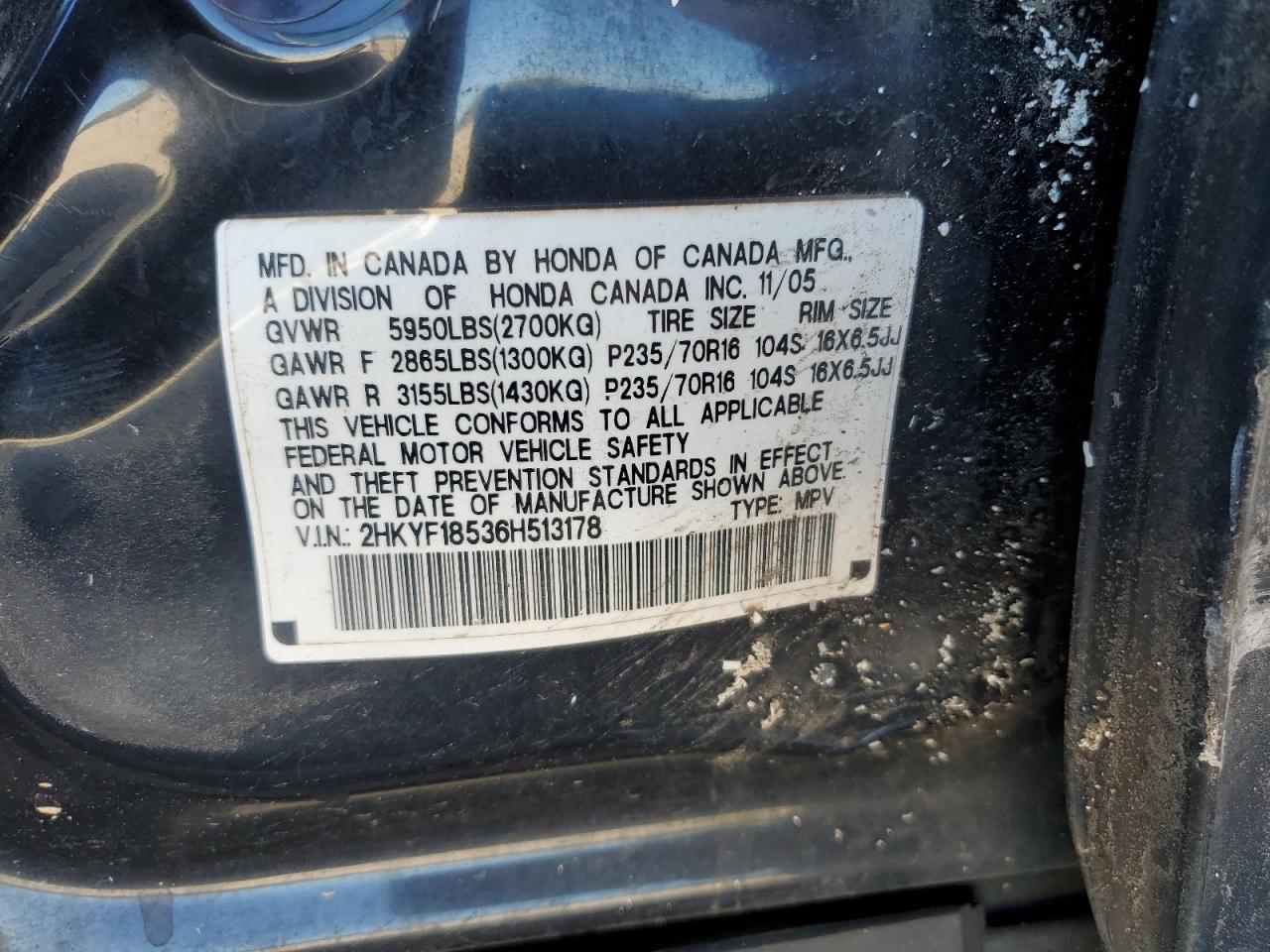 2006 HONDA PILOT