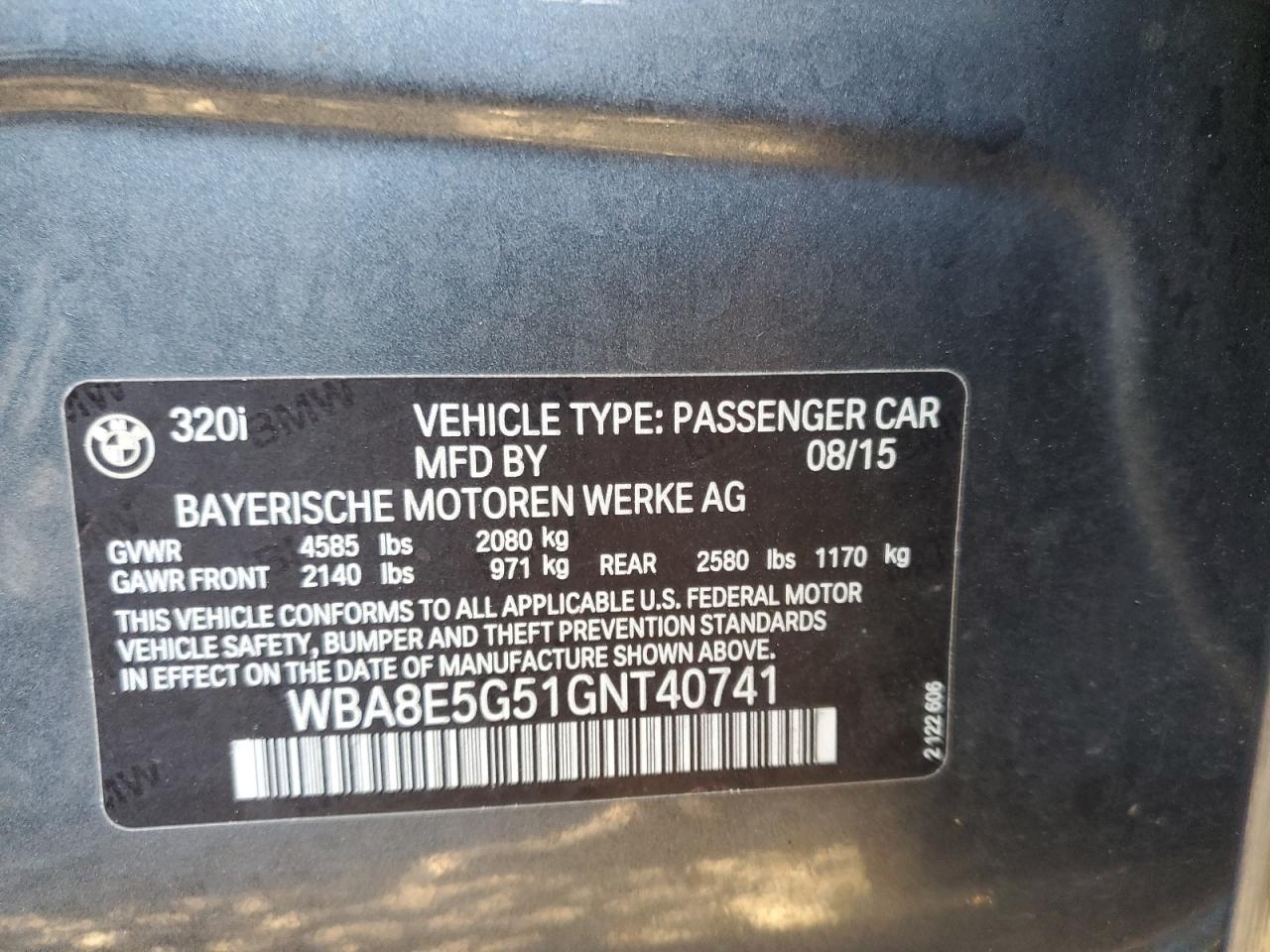 2016 BMW 3 SERIES