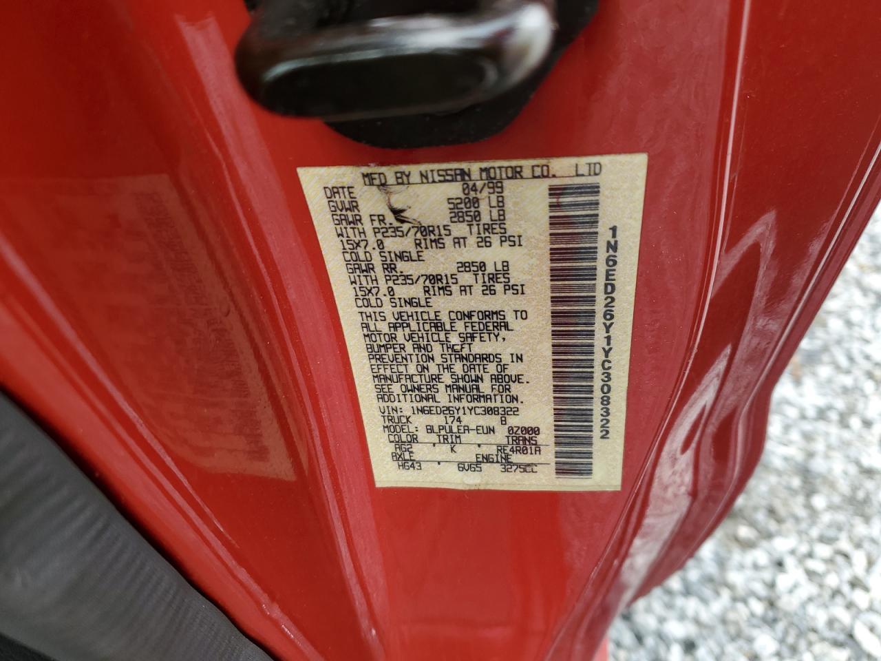 2000 NISSAN Frontier