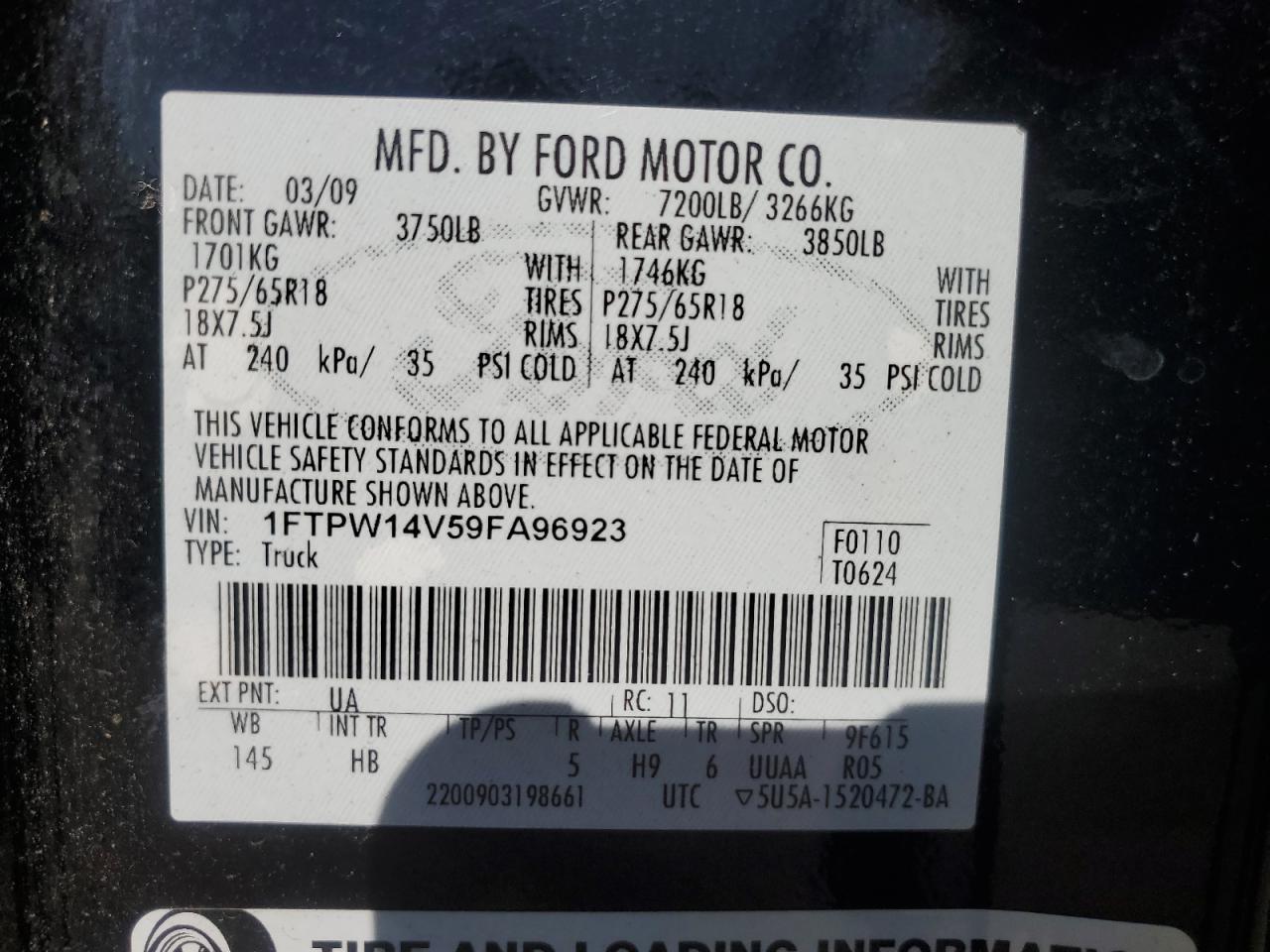 2009 FORD F-150