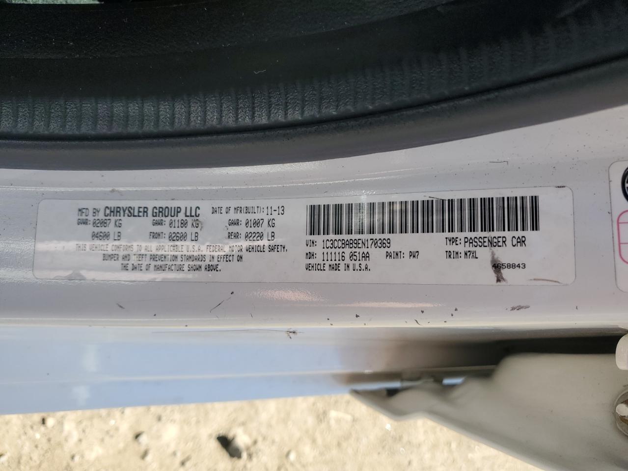 2014 CHRYSLER 200