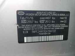 2016 HYUNDAI SONATA